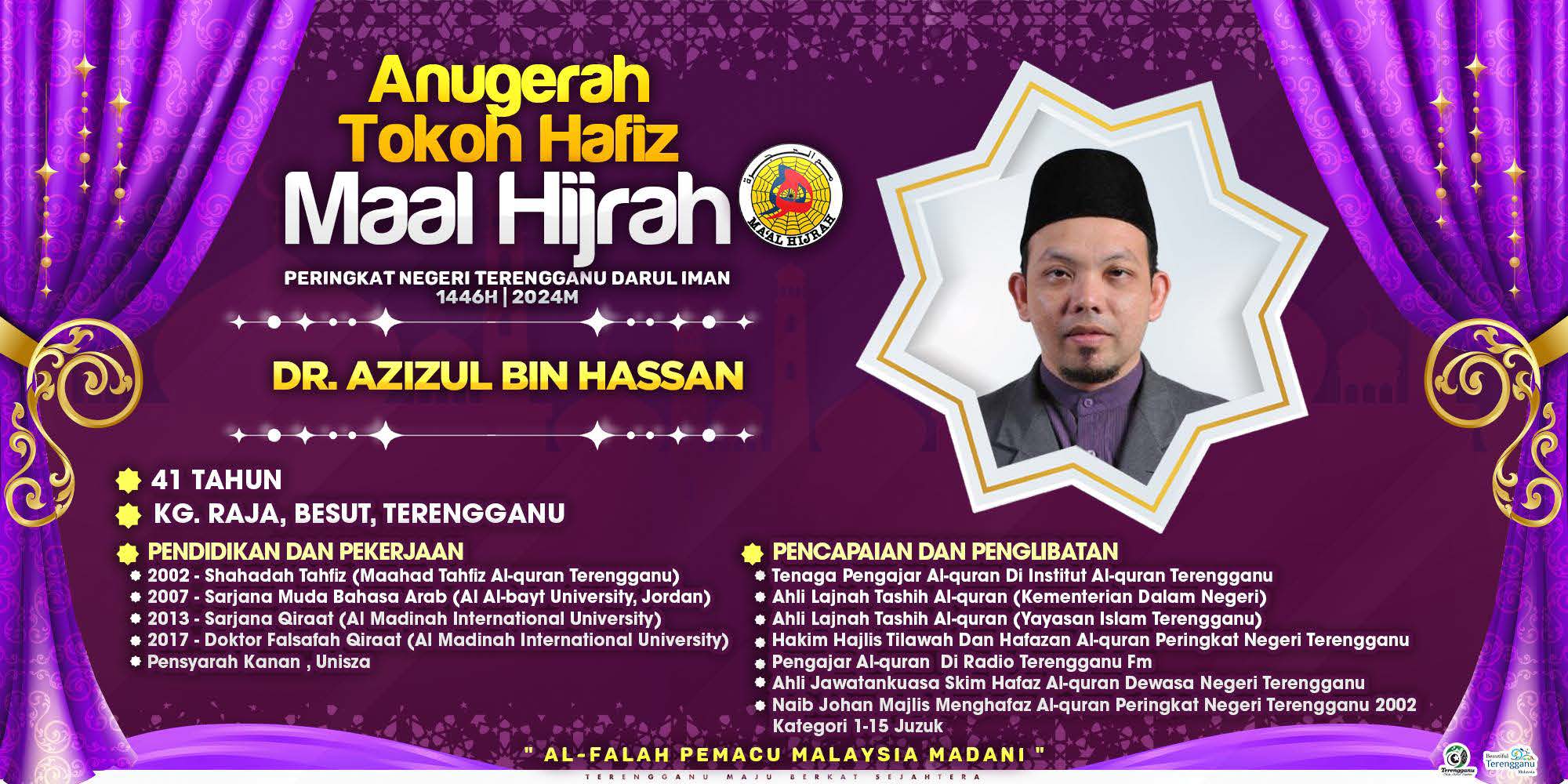 Anugerah Tokoh Maal Hijrah 1446H Peringkat Negeri Terengganu.